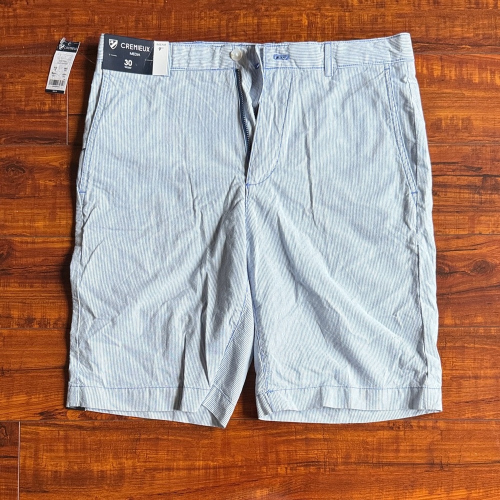 Daniel Cremieux Striped Blue Men's Golf Shorts